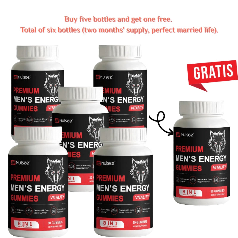 Nulsee Men’s Energy Gummies – Boost Testosterone, Strength & Vitality